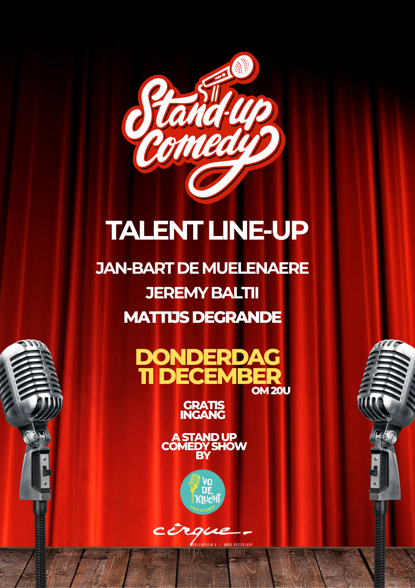 Comedy Night - Talent Line-Up