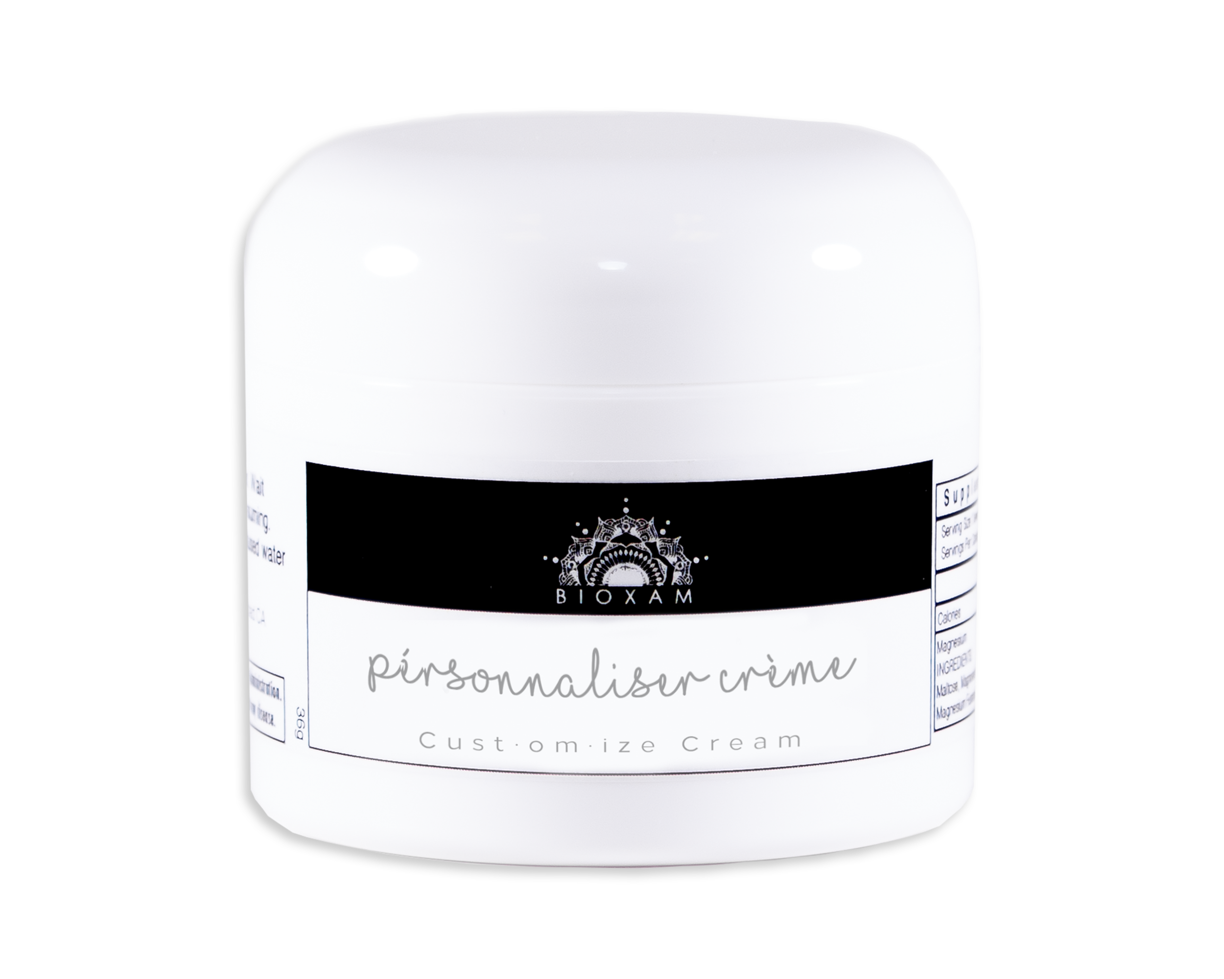 crème personnalisée