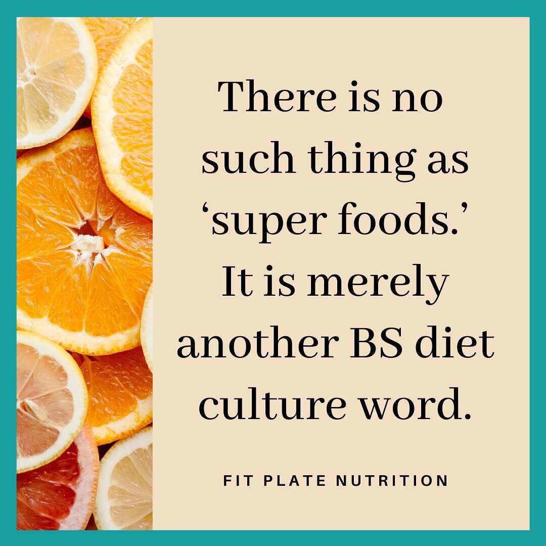 Lose weight and boost your immune system with this &lsquo;superfood&rsquo; food, supplement, pill, shake, diet etc etc 🙄🤦🏼&zwj;♀️😡....
.
Friends, DO NOT be fooled!
&lsquo;SuperFood&rsquo; is simply something diet culture made up with its never-en