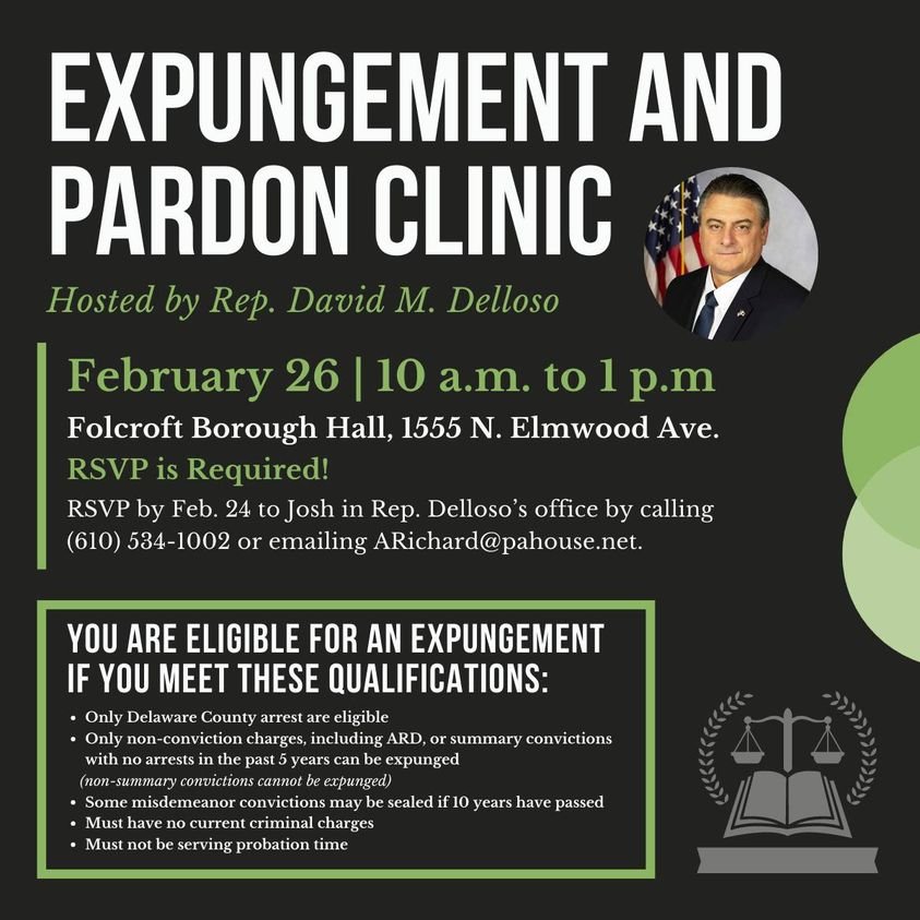 Expungement and Pardon Clinic Flyer