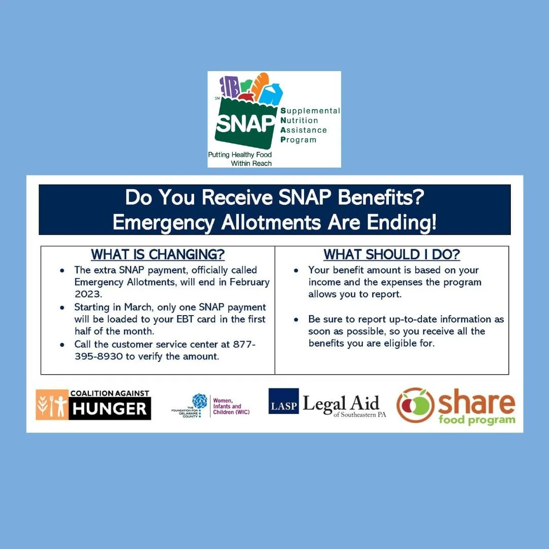 SNAP benefits are changing: You will get only 1 payment per month starting in March 2023