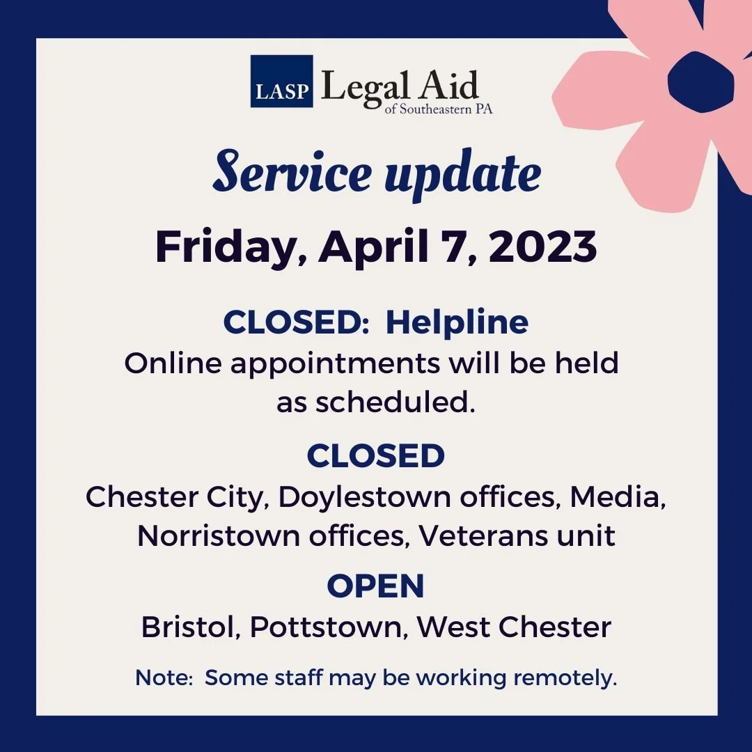 Service update for Good Friday