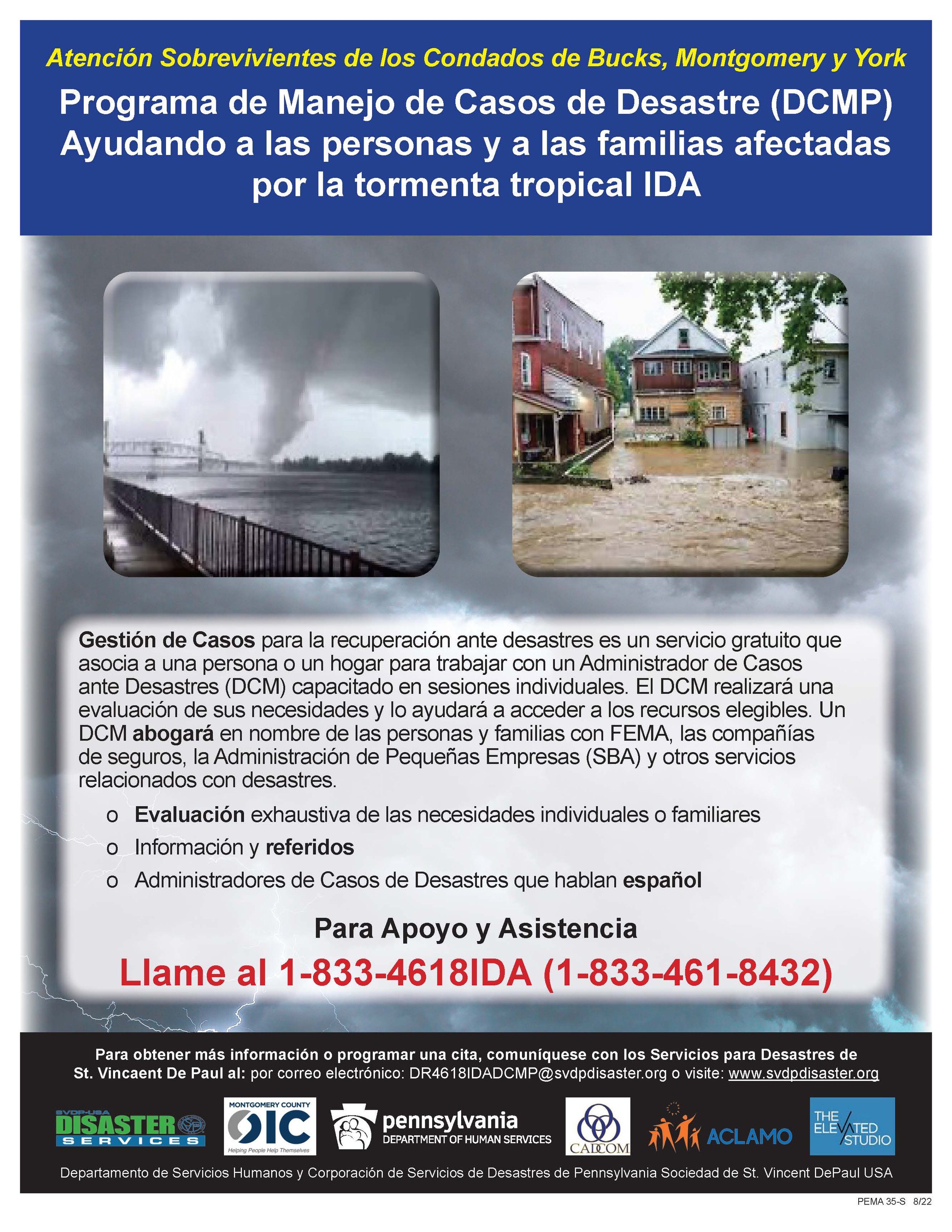 2023-6 Disaster Case Management Program Flyer Spanish 8.23.22.jpg