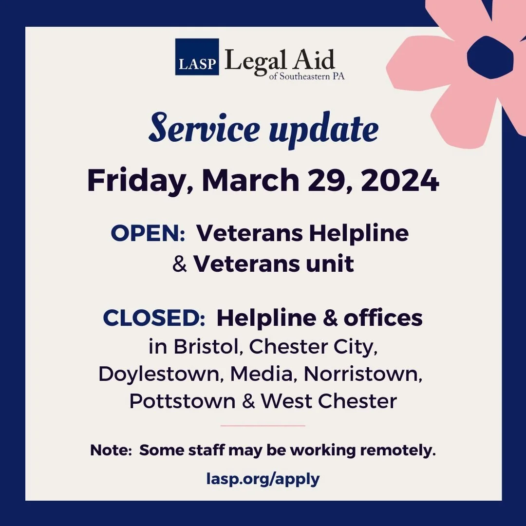 Service update for Good Friday