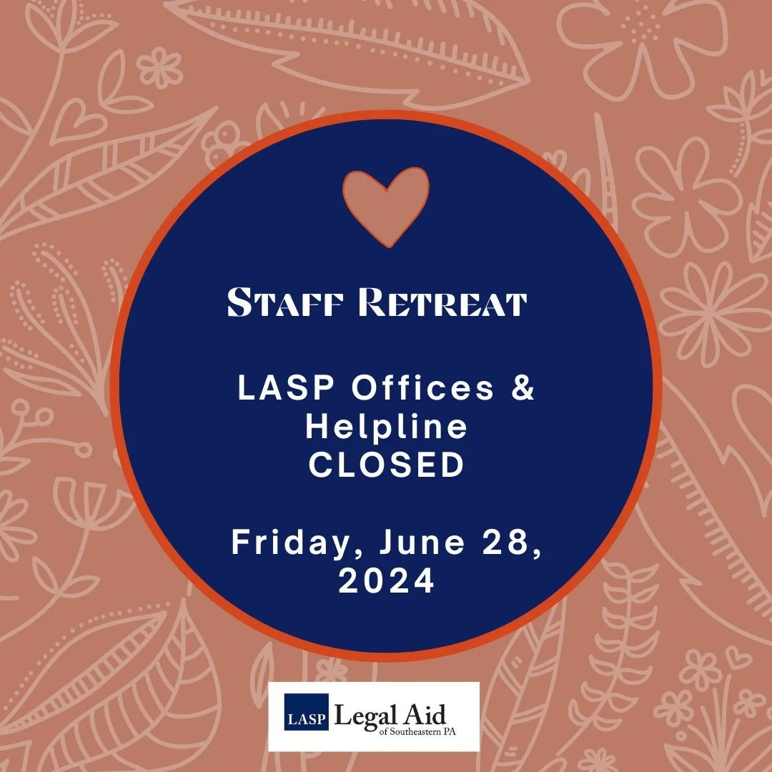 Helpline and offices closed for Staff Retreat