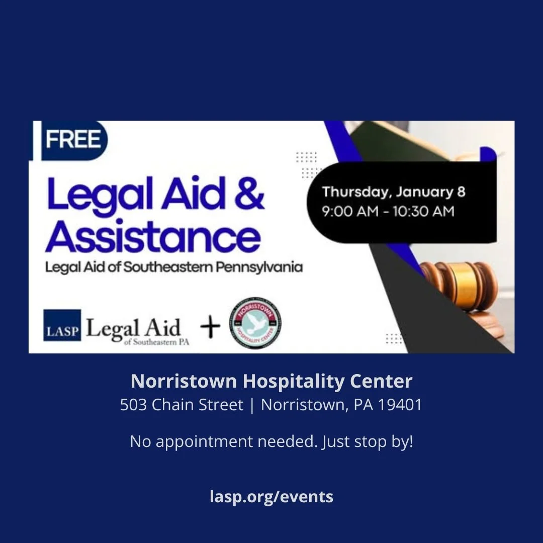 Legal Aid Clinic at Norristown Hospitality Center