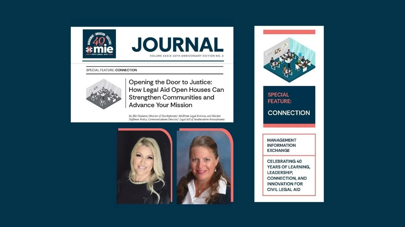 MIE Journal 40th anniversary issue: Connecting with community through legal aid open houses