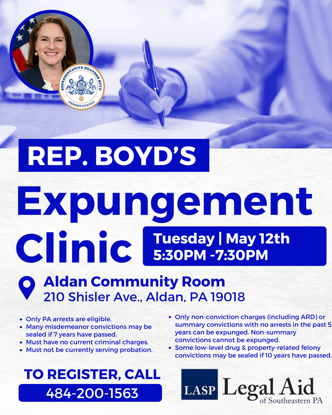 Expungement Clinic in Aldan