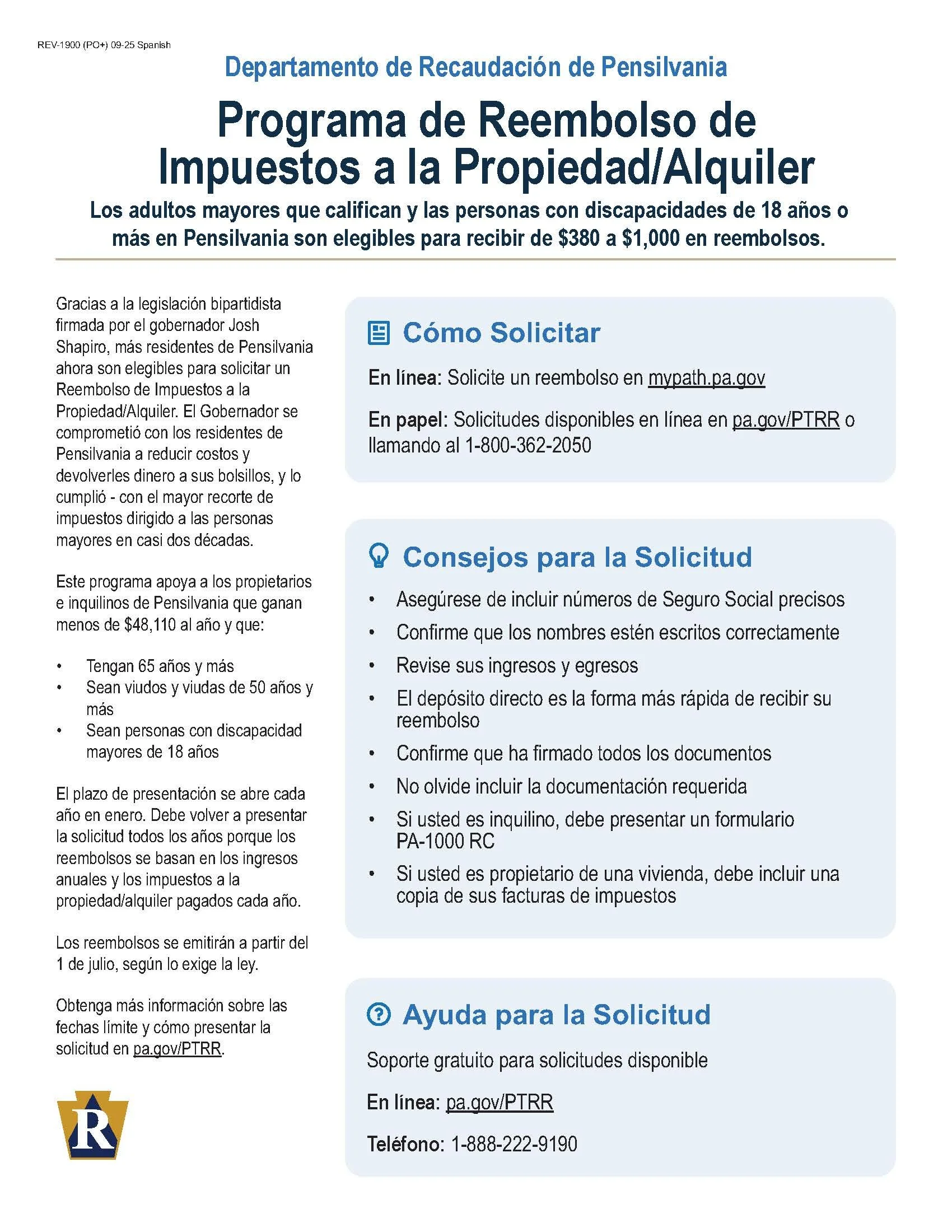 2025 Property Tax rent rebate flyer-Spanish.jpg