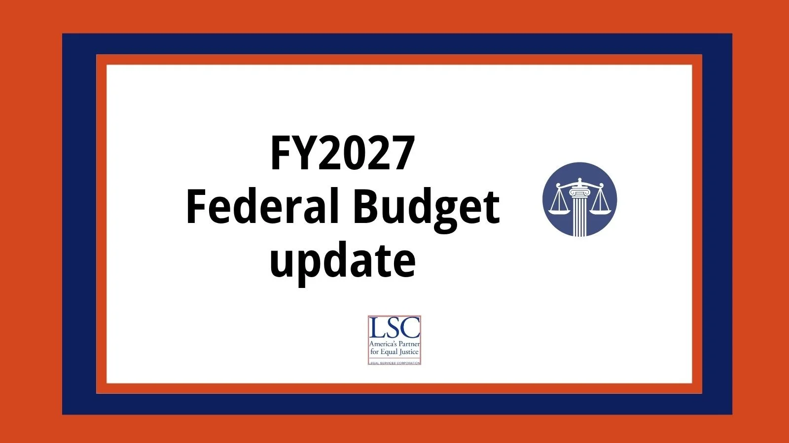 Federal funding update - FY2027