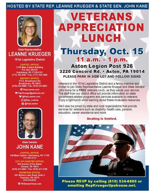 Veterans Appreciation Luncheon in Aston