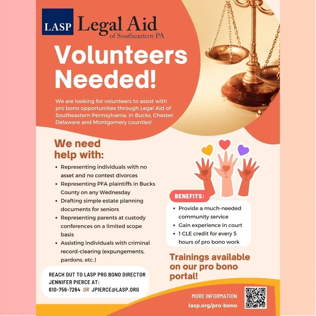 Pro Bono — Legal Aid of Southeastern Pennsylvania