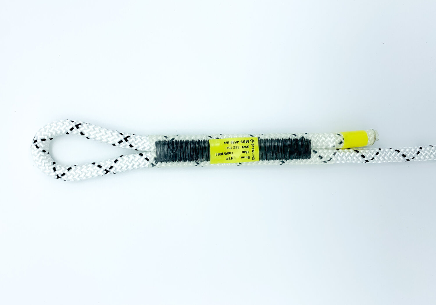 9 mm HTP Static Rope With Sewn Eye — Vertical Art Dance