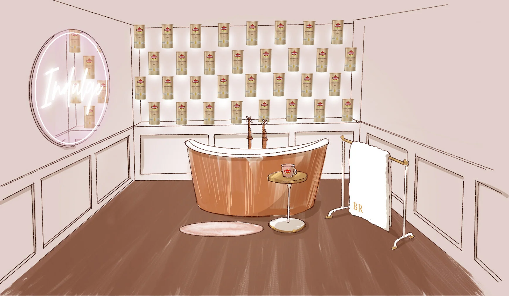 Moccona Barista House Blend Coffee Activation Sketch