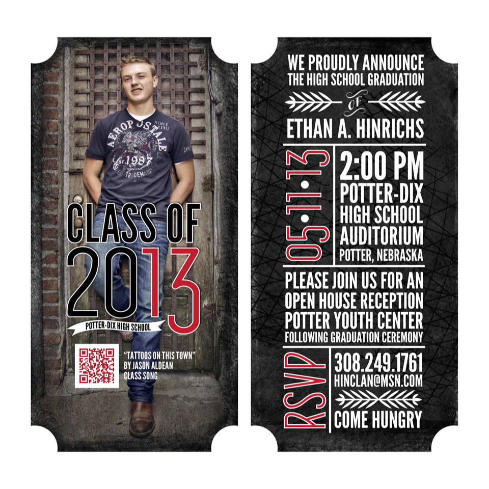 Ethan's Graduation Invitations