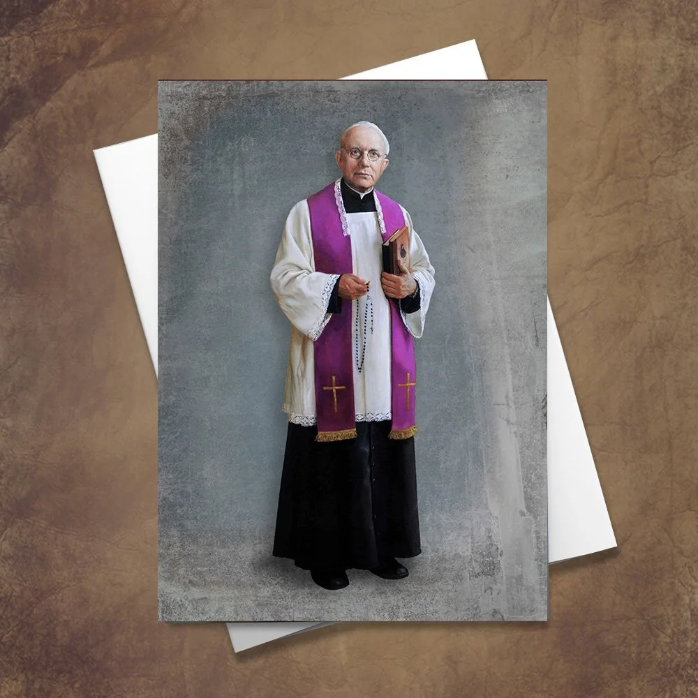 Blessed Fr. Micheal Sopoćko Greeting Card Classic