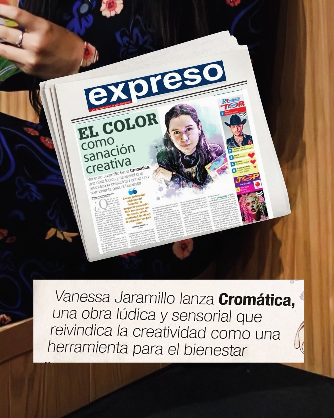Querida Creadora!

✨ Hoy me despert&eacute; con el coraz&oacute;n haciendo un ruido distinto&hellip; como si brillara desde adentro.

Ver mi entrevista publicada en la prensa escrita de Ecuador @expresoec &mdash;mi pa&iacute;s, mi ra&iacute;z&mdash; 