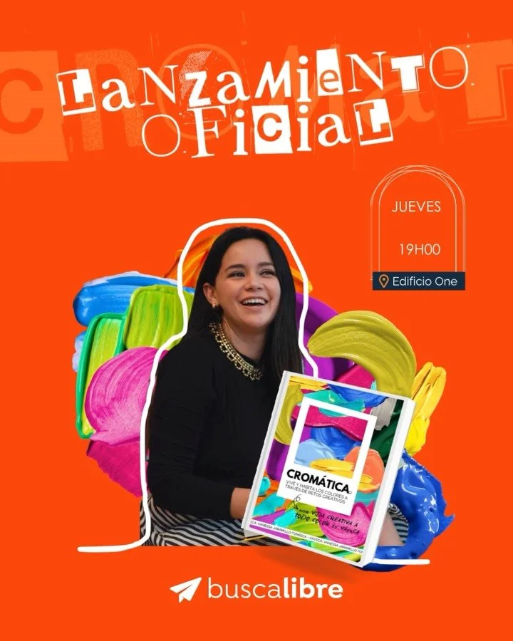 🌈 Es oficial Quito, &iexcl;prep&aacute;rate para llenarte de color!

Llega el lanzamiento oficial de &ldquo;Crom&aacute;tica&rdquo;, un libro que transforma tu d&iacute;a a d&iacute;a en un viaje creativo lleno de inspiraci&oacute;n.

S&eacute; part