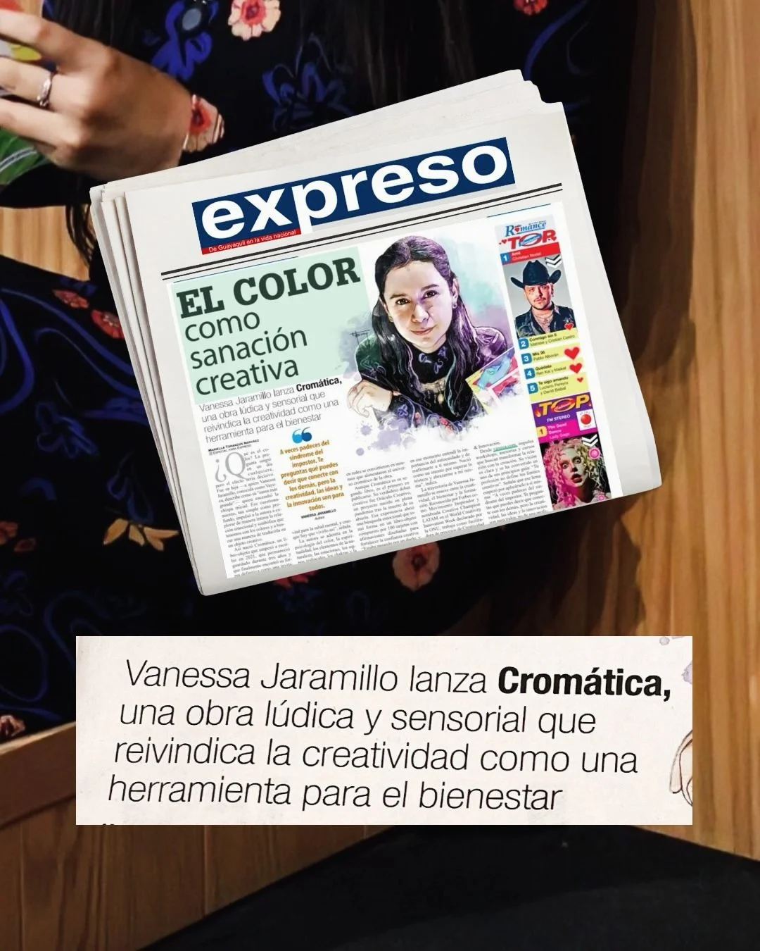 Querida Creadora!

✨ Hoy me despert&eacute; con el coraz&oacute;n haciendo un ruido distinto&hellip; como si brillara desde adentro.

Ver mi entrevista publicada en la prensa escrita de Ecuador @expresoec &mdash;mi pa&iacute;s, mi ra&iacute;z&mdash; 