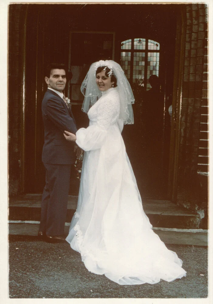 Val giving away Lorraine at her Wedding, 1970’s