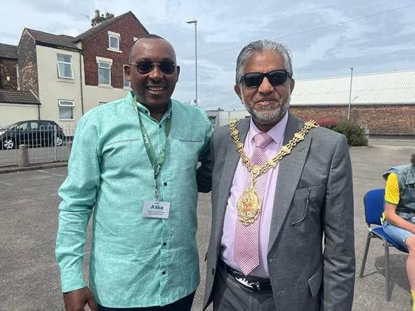  Lord Mayor (Councillor Majid Khan) visiting Asha North Staffordshire, 2023 