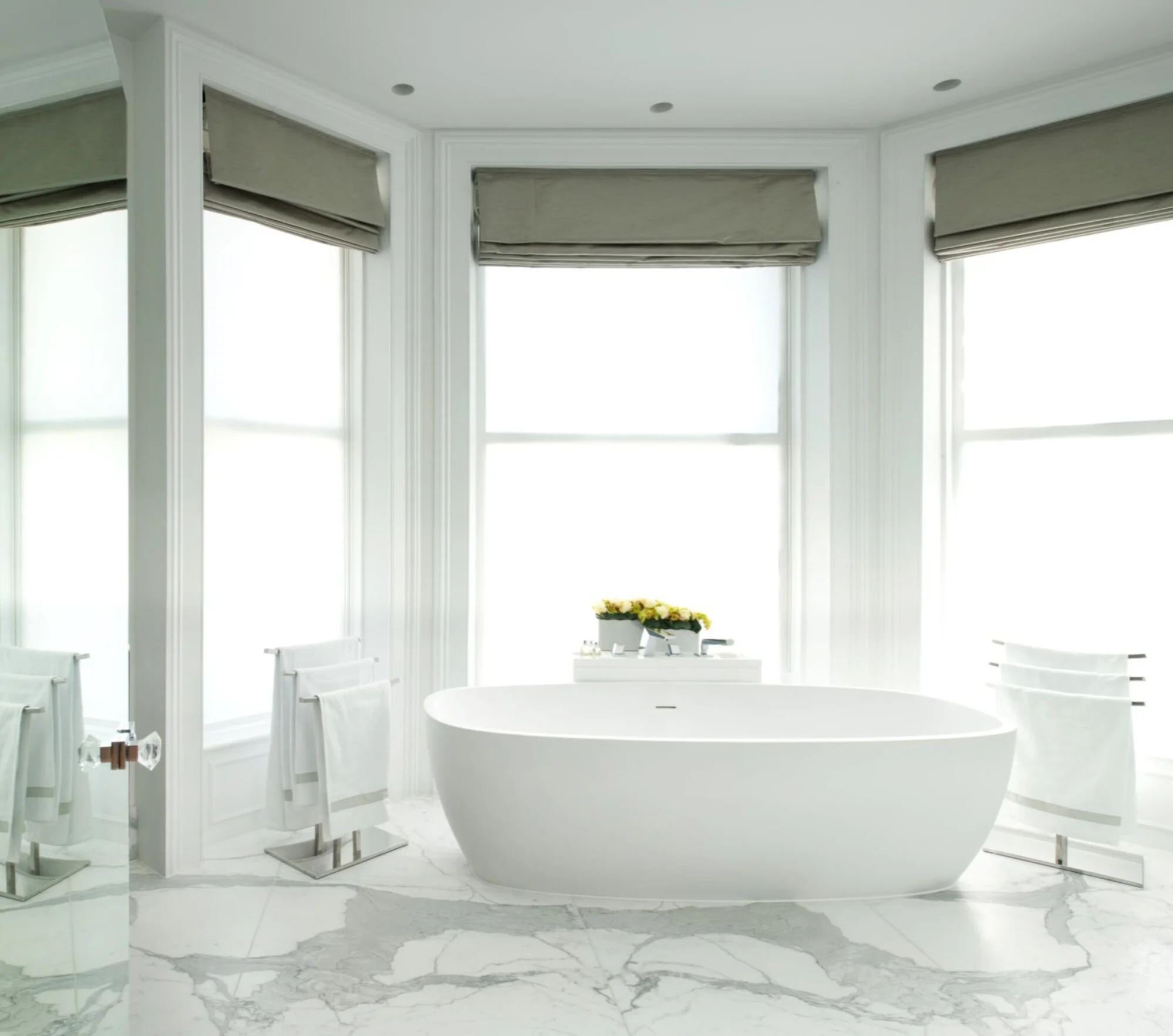 Book-match Marble Bathroom