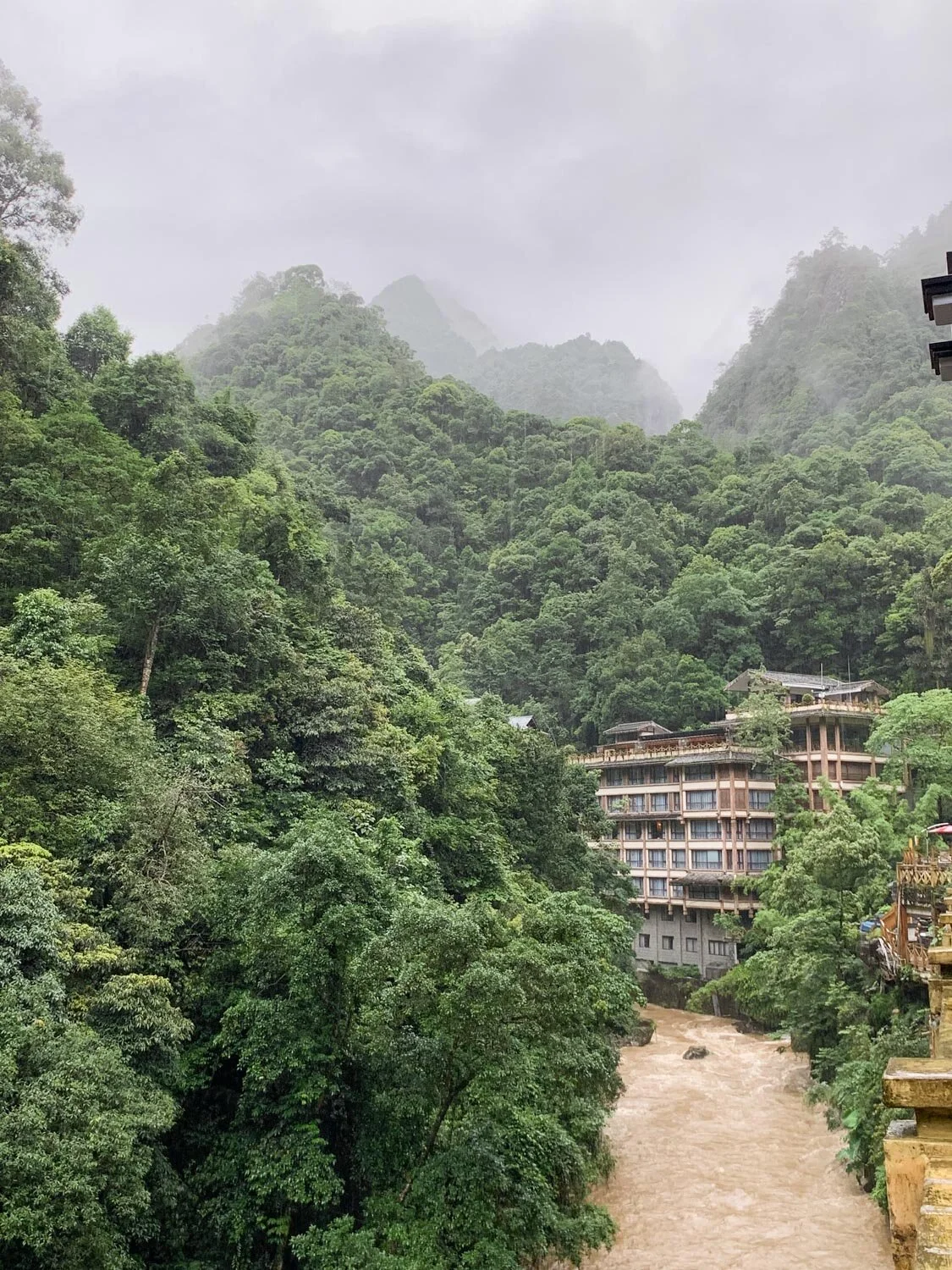 Thermal springs in the remote mountains of Longsheng