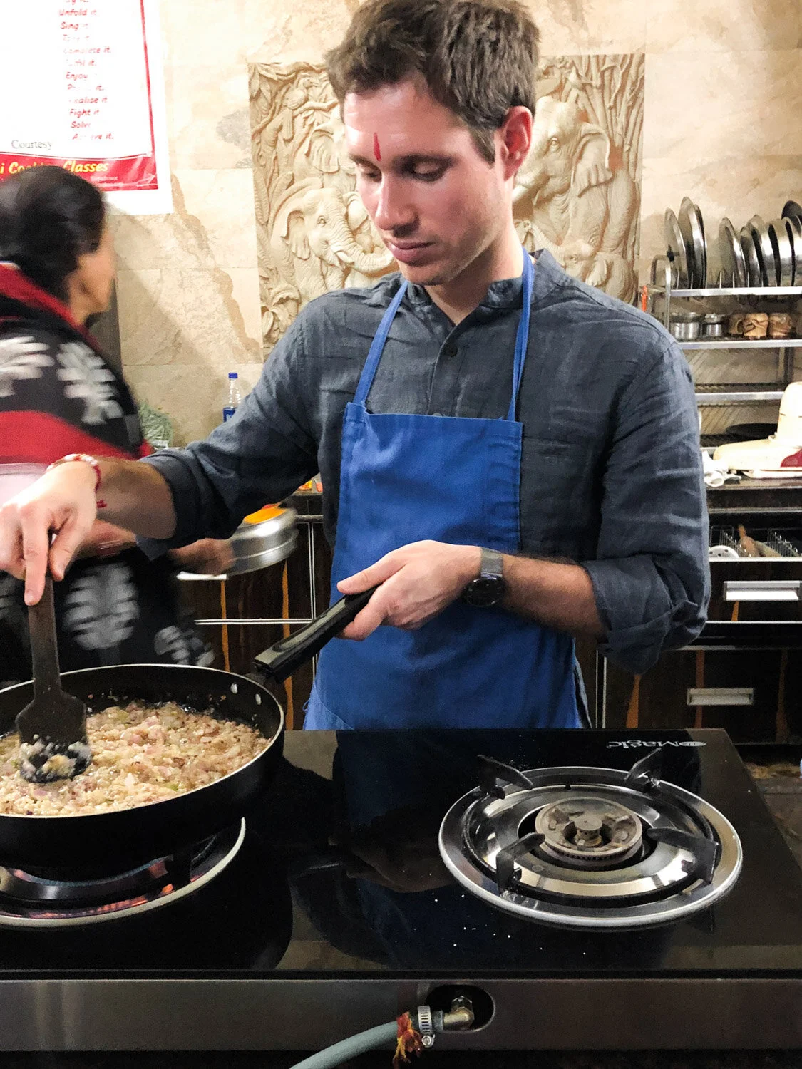 Indian cooking lesson