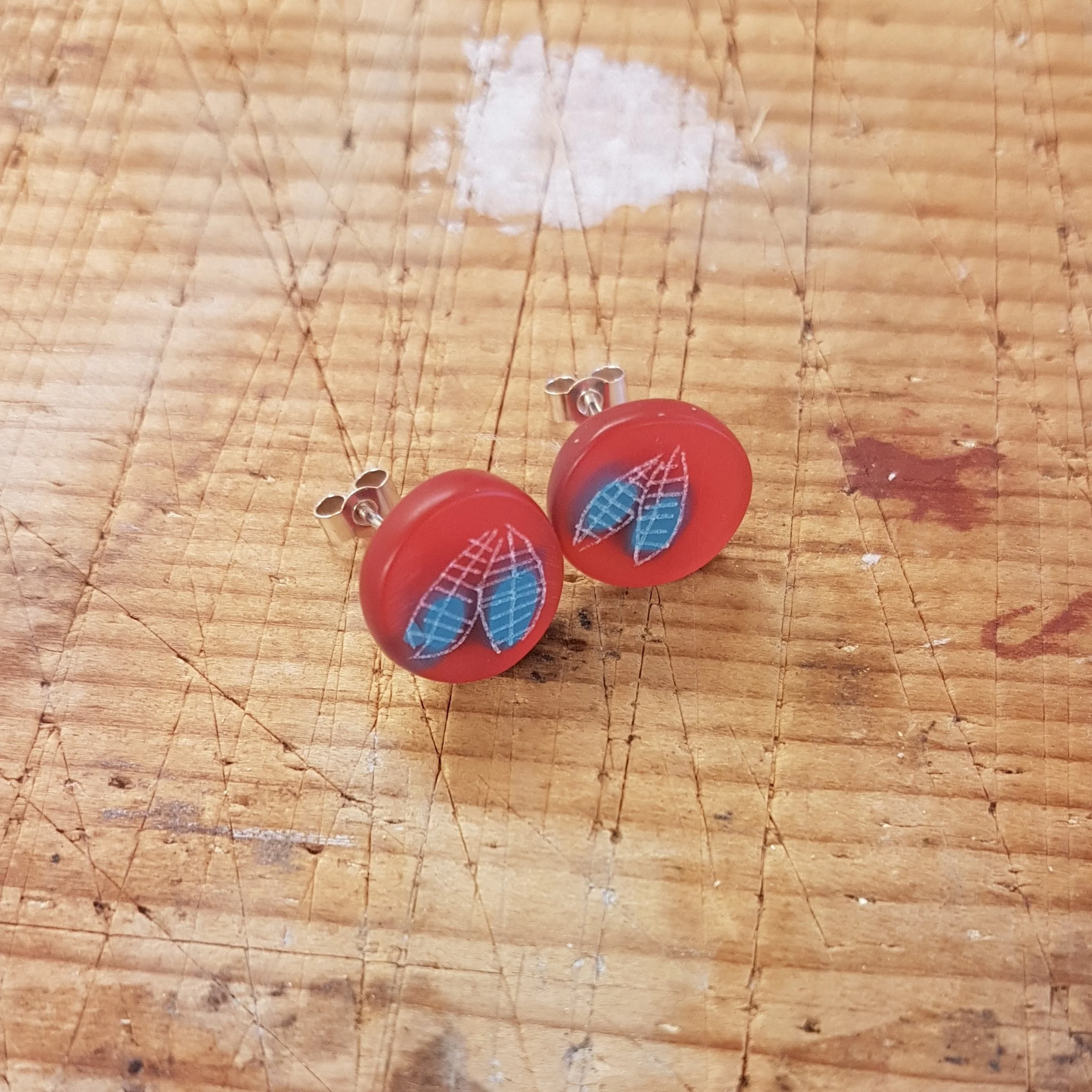 EARRINGS mini round studs trans red blue 1.jpg