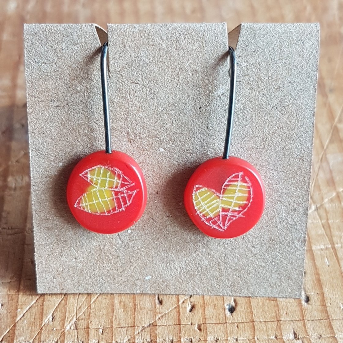 earrings mini round drops orange yellow 1.jpg