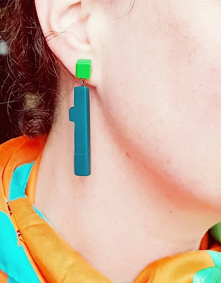 earrings twig double drop teal green MED model.jpg