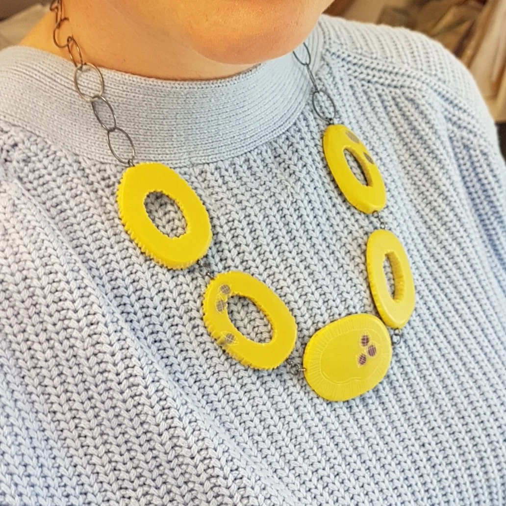 necklace mismatch oval bloom sulphur yellow plum grey model.jpg