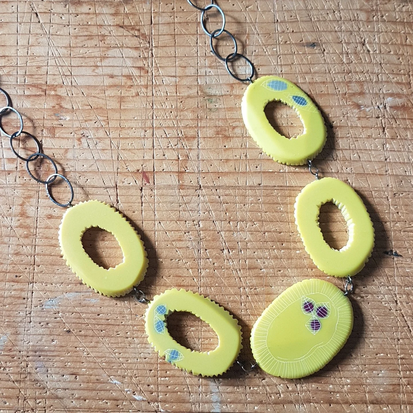 necklace mismatch oval bloom sulphur yellow plum grey 4.jpg