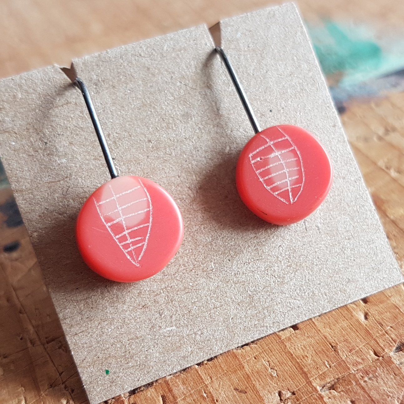earrings mini round drops coral.jpg