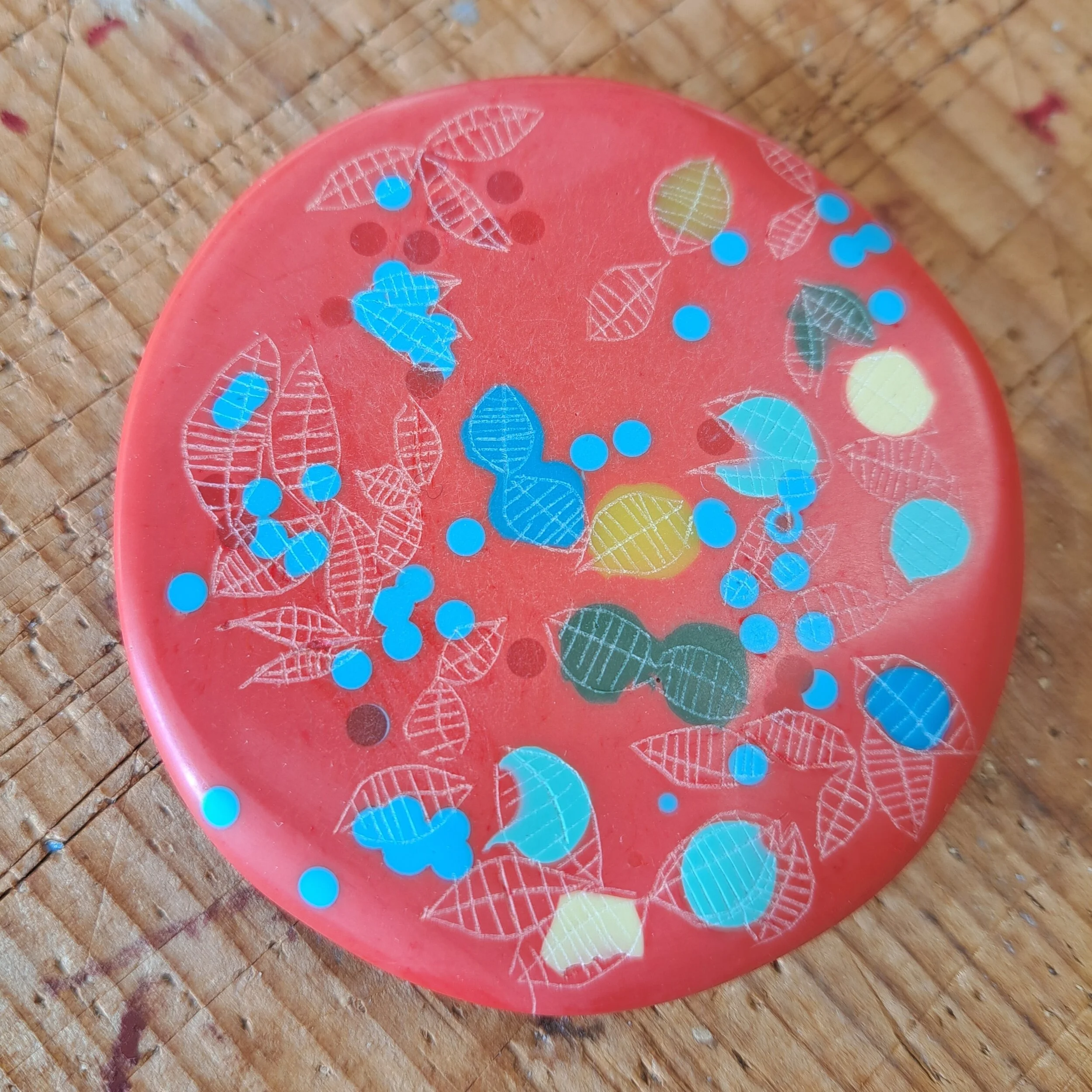 coral Garden Brooch