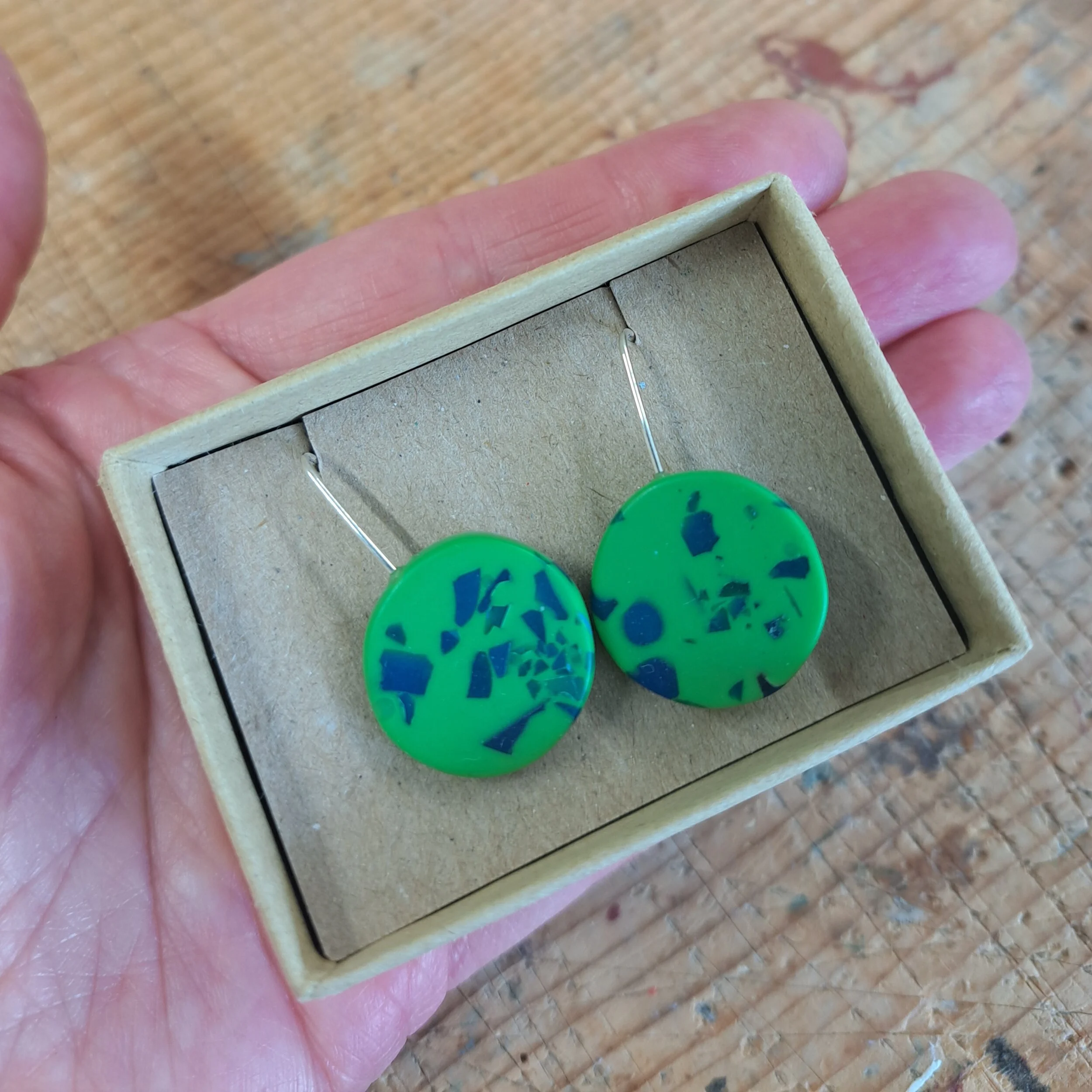 green large round drops