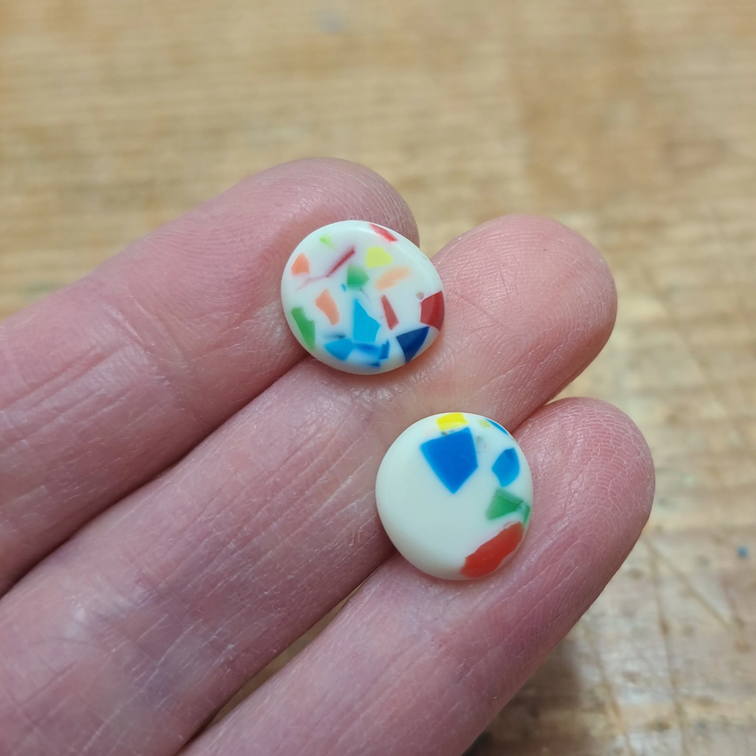 rainbow brights mini round studs