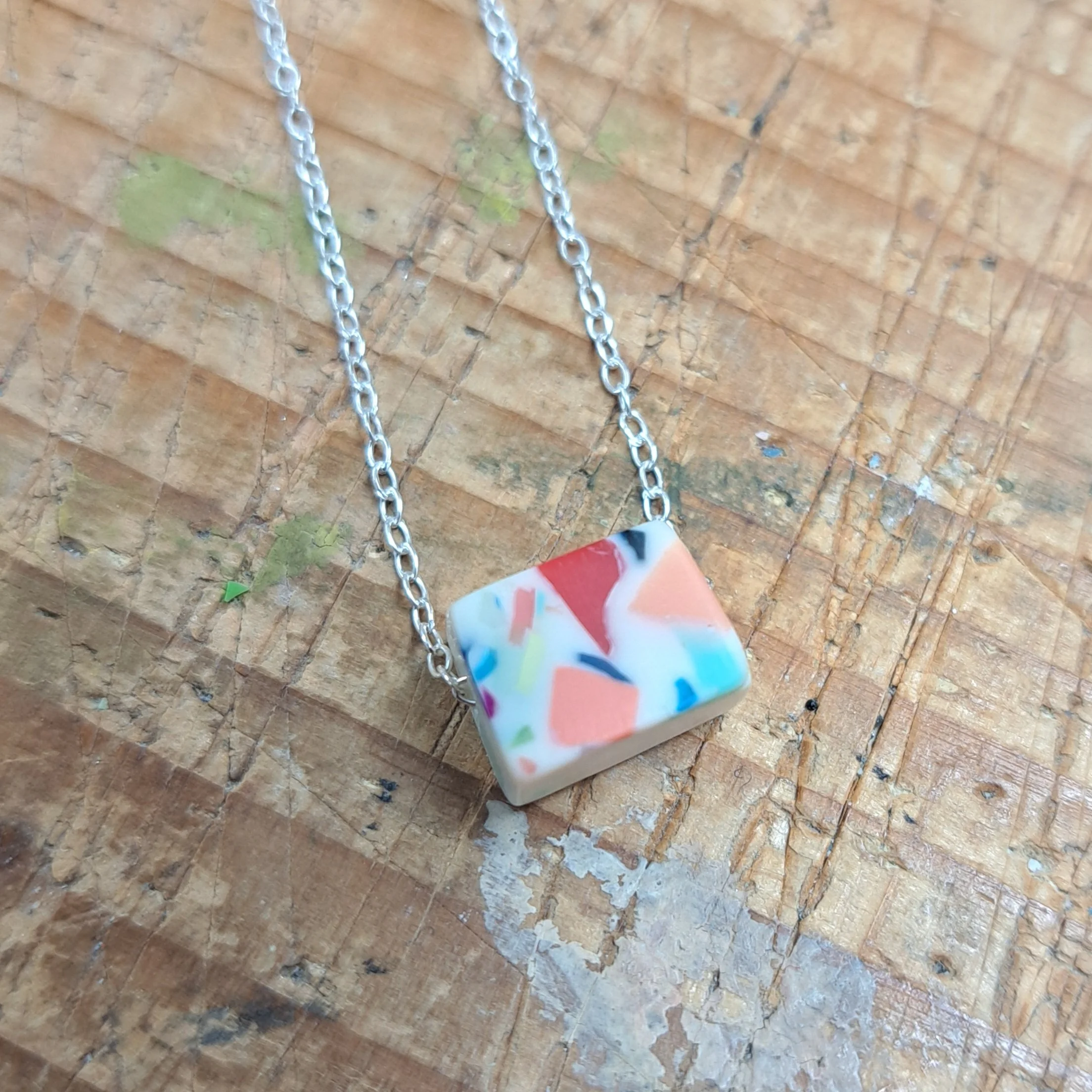 necklace black bead rainbow speckle1.jpg