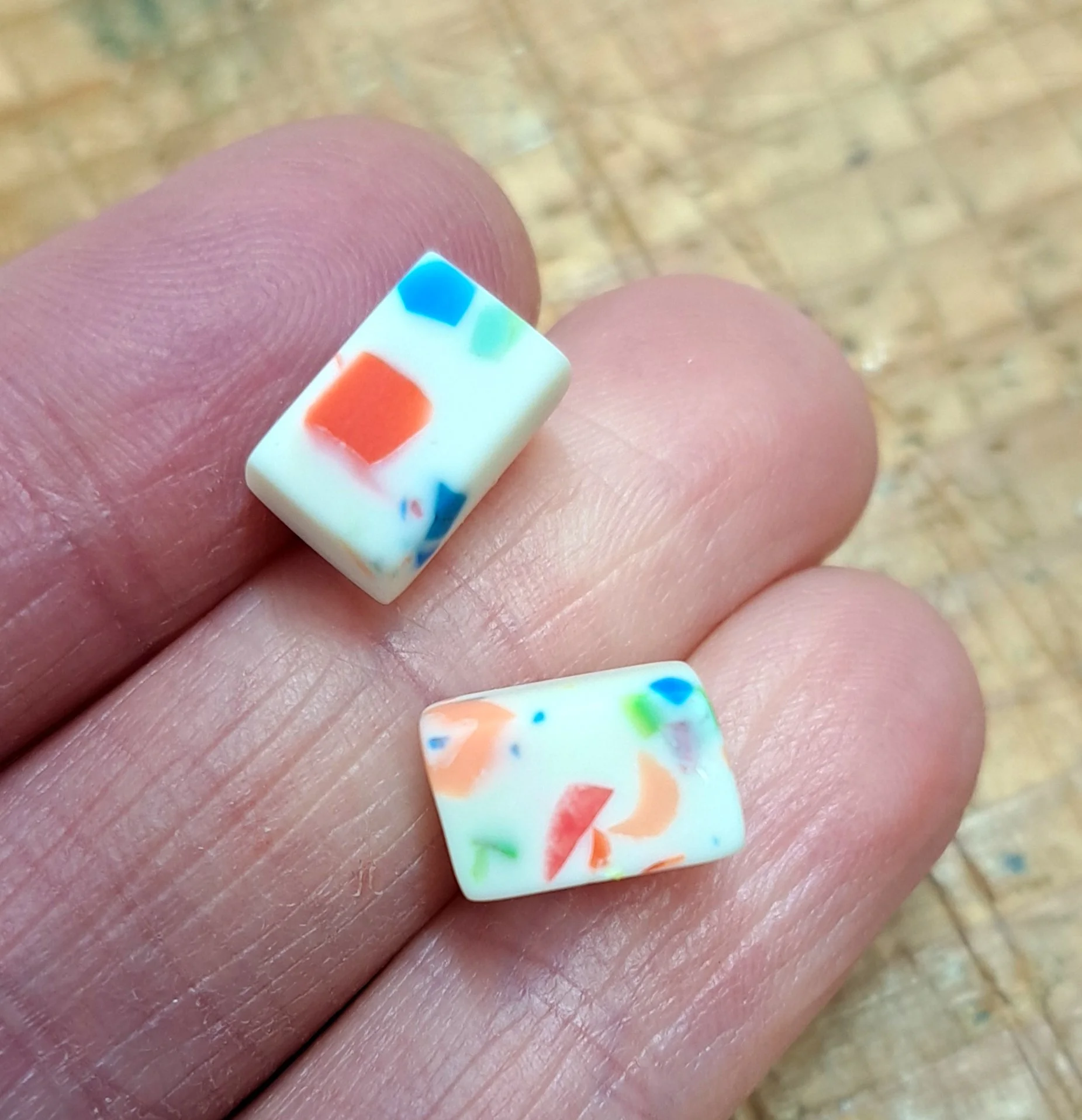 rainbow brights colourful chunky block studs