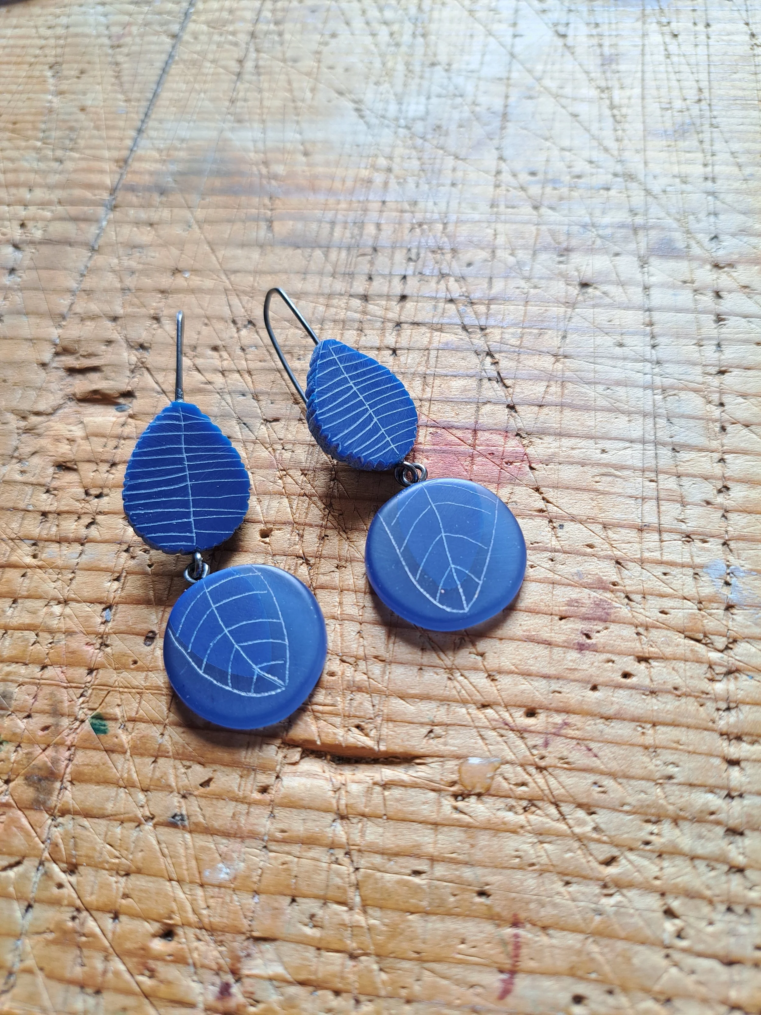 earrings double drop blue mix.jpg