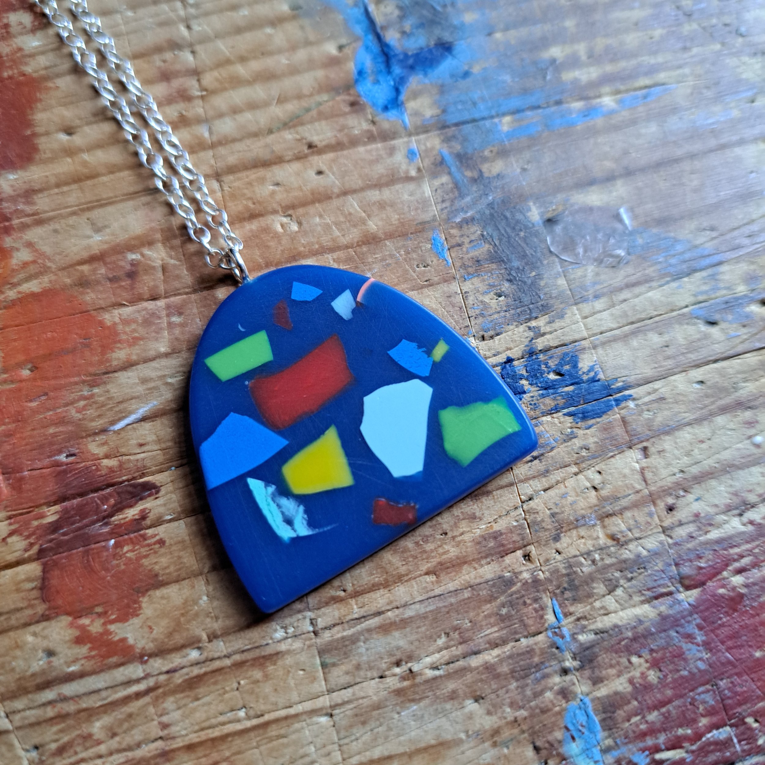 ocean speckle demi pendant