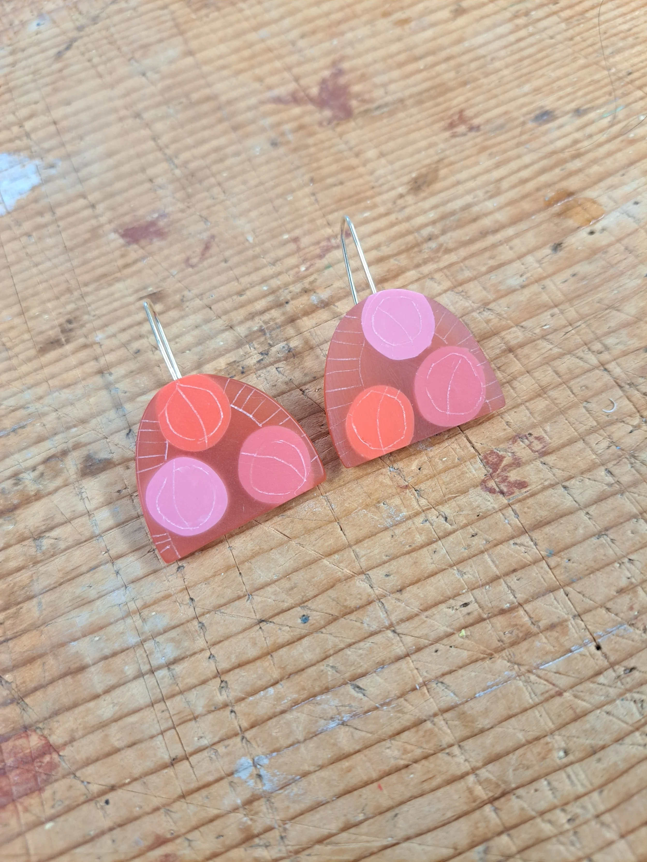 translucent pink Demi Drops