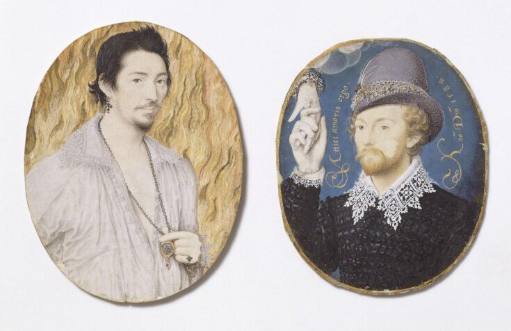 I was fascinated by the symbolism and secret meanings of these two pieces. Not to subtlety in 'Unknown man against a background of flames' by Nicholas Hilliard, c.1600 showcasing his burning passion for the unknown recipient of this miniature. And i…
