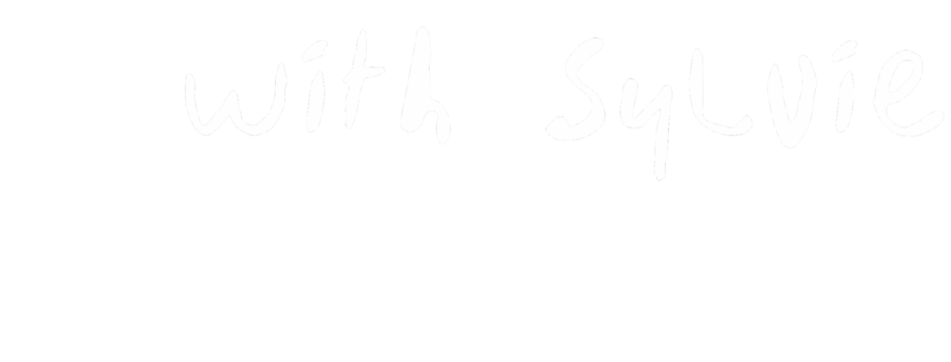 Handwritten-style text saying 'with style' on a black background.