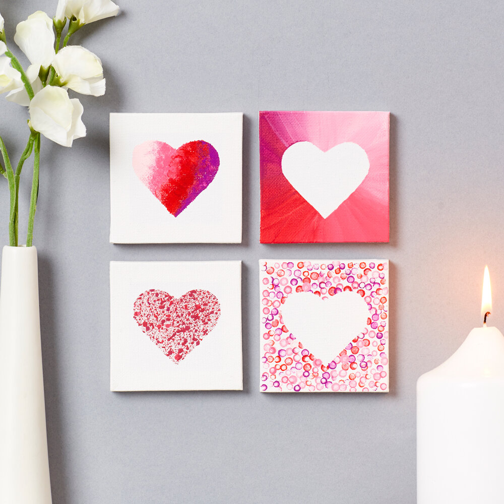 Artiste Mini Valentine's Canvases — Everything Art & Craft
