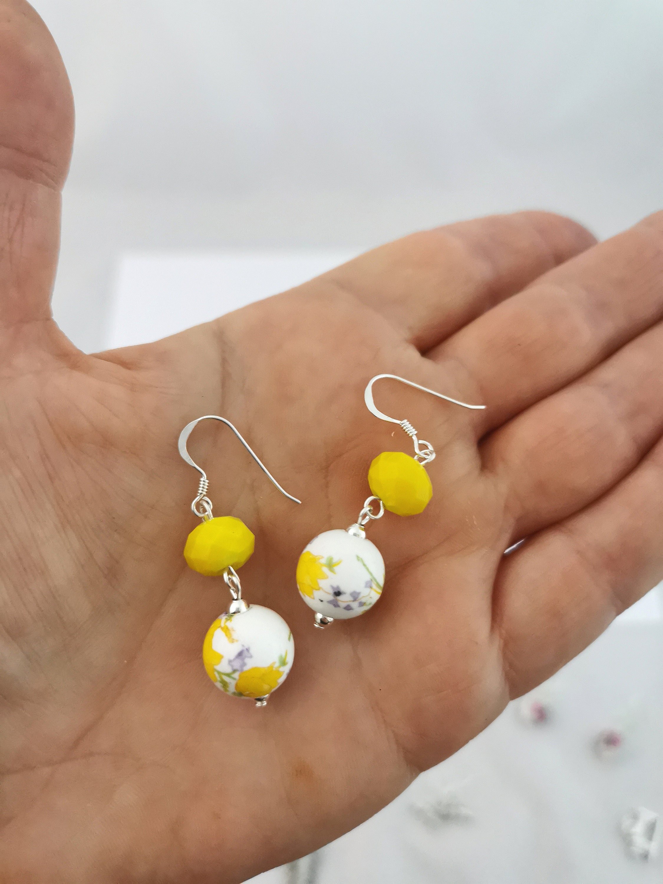 Sterling Silver Baltic Amber Rose Earrings | Eve's Addiction® | Eve's  Addiction