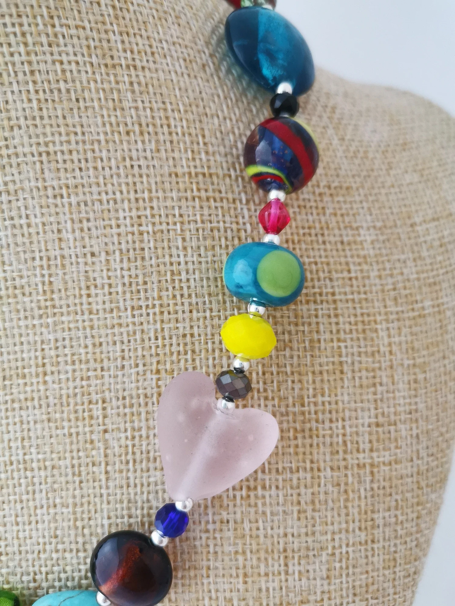 Handmade Multicolor Gemstone Bead Necklace – 3mm Faceted Round Natural Stones, 16-48 Inch, Silver Plated