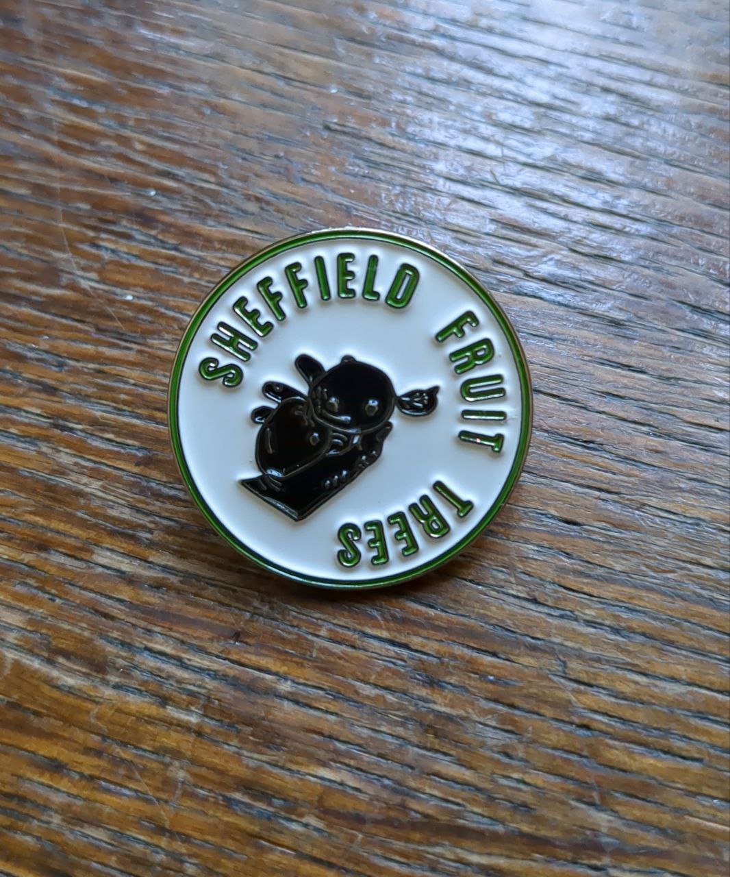 Sheffield Fruit Trees Enamel Pin Badge