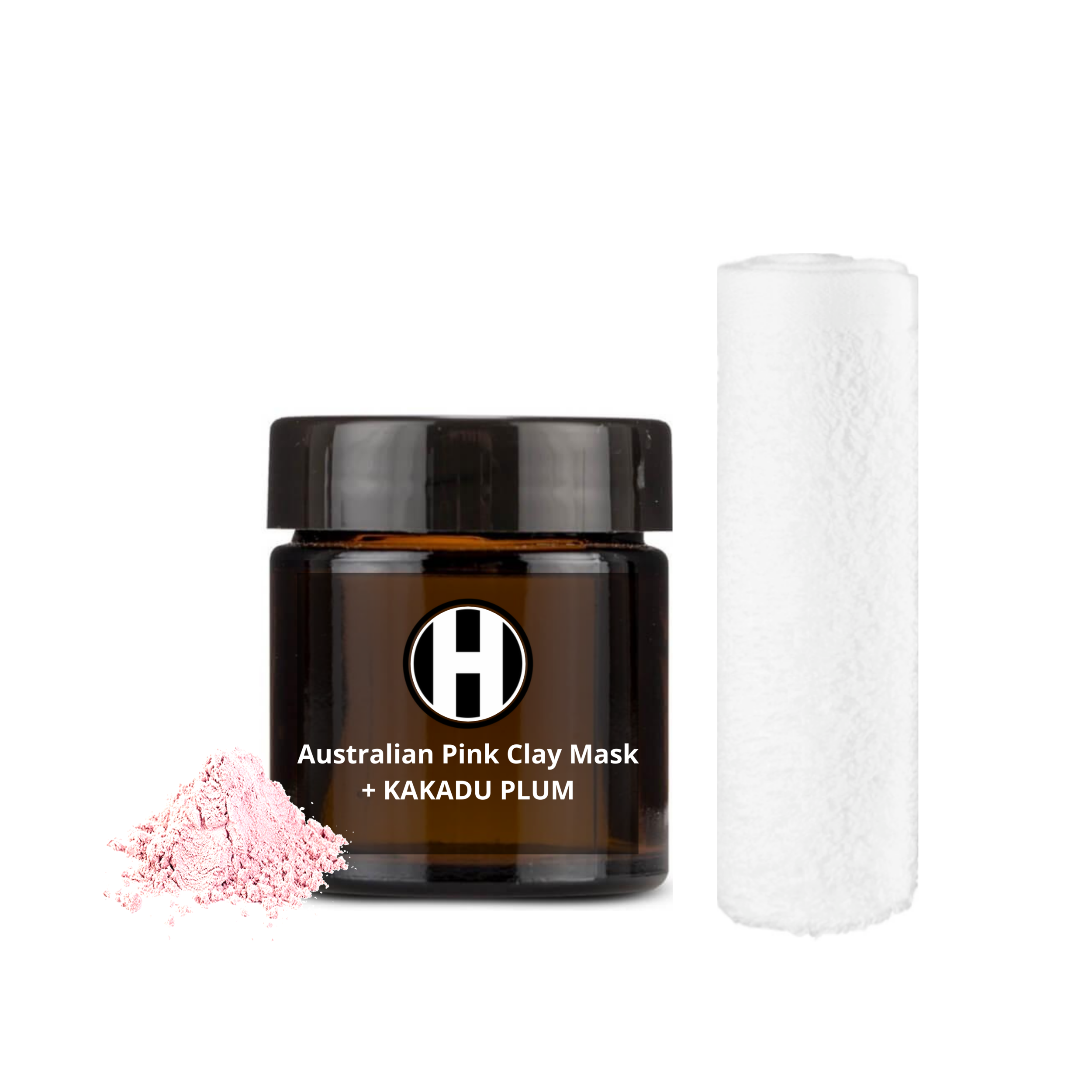 Halo is the New Black Pink Clay Mask image with cloth.png