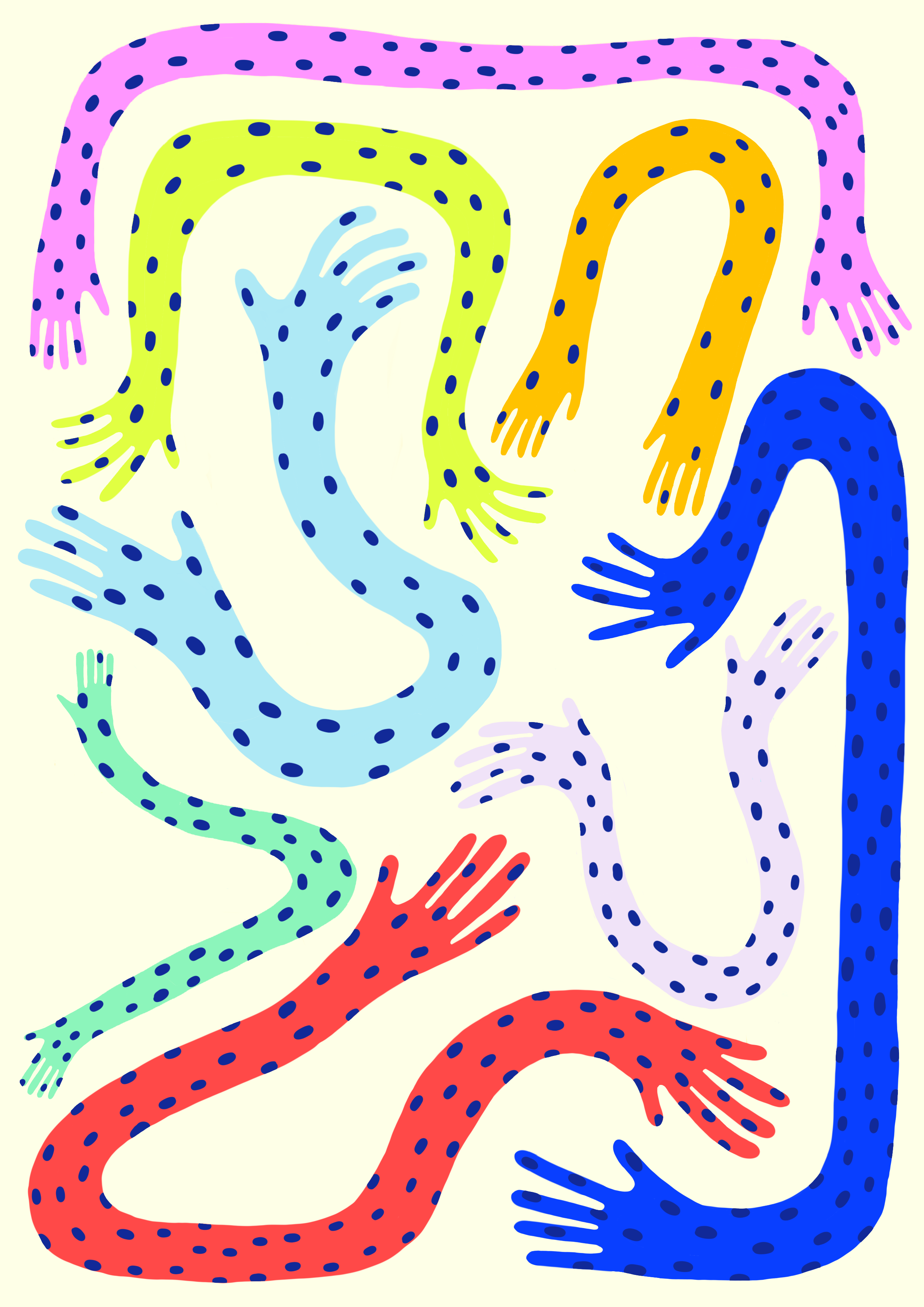 Sticky Hands A4 Sheet